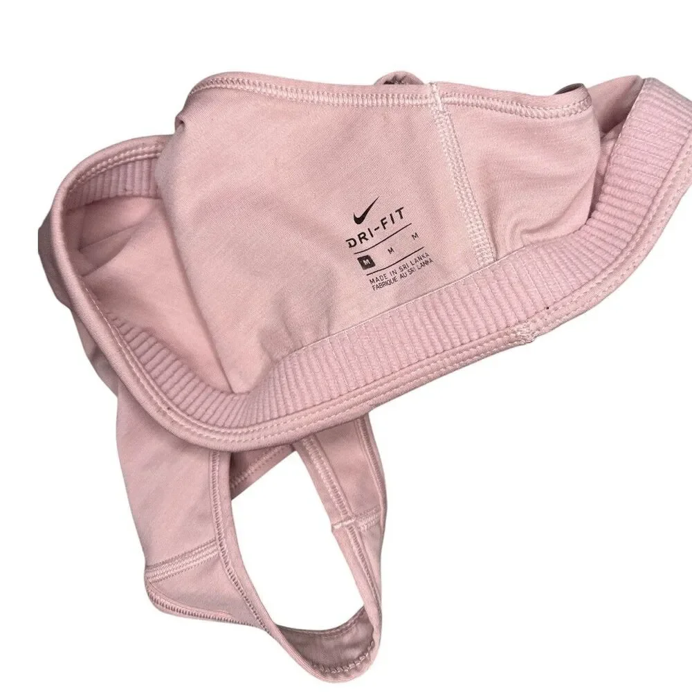 Nike Dri-FIT Sports Bra Women's M  Dusty Pink Racerback Athletic Workout